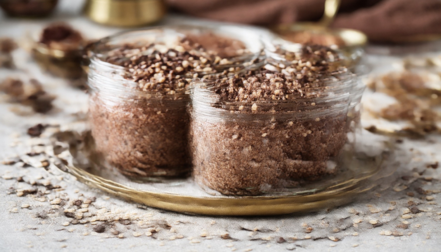 Dubai Chocolate Overnight Oats