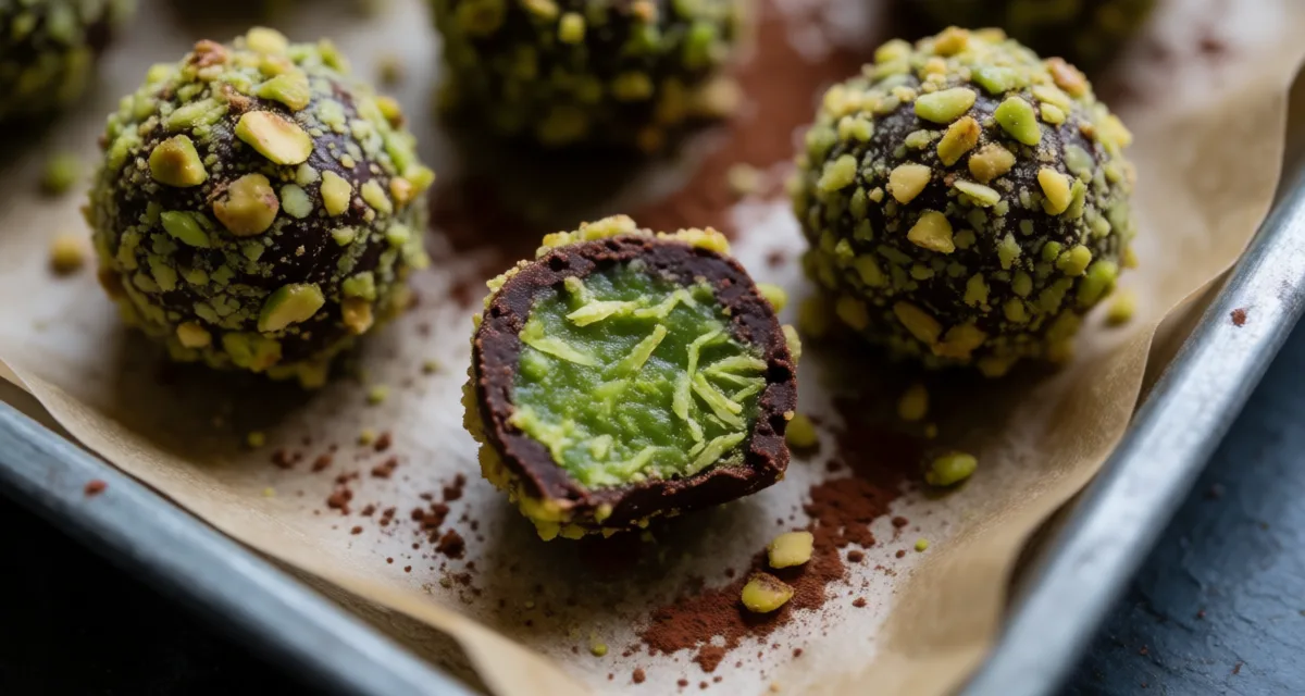 Dubai Chocolate Truffles Recipe (Pistachio-Kunafa, 30 Minutes)