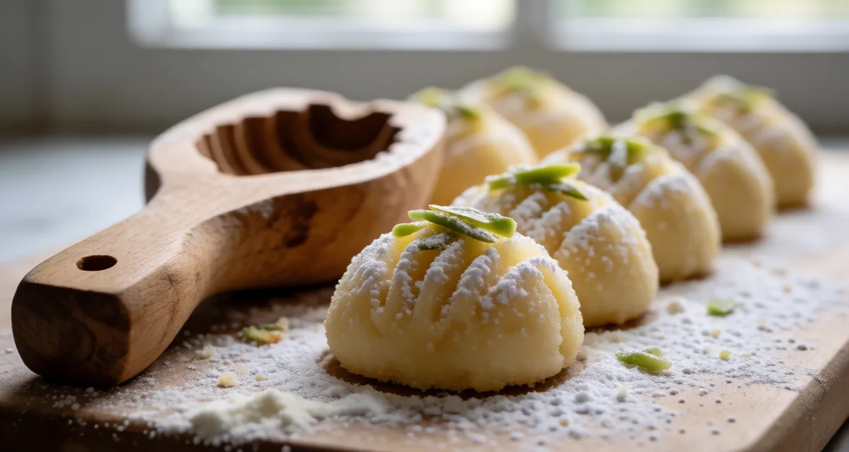 Lebanese Semolina Pistachio Truffles (Mamoul Cookie-Style Bites)