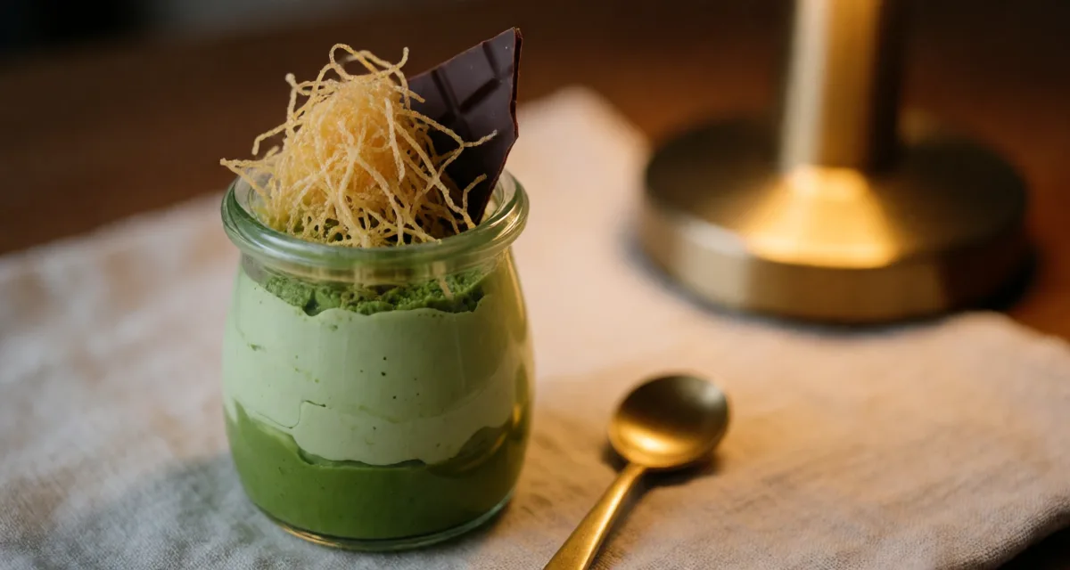 Matcha Pistachio Dubai Cream Pots (Viral Dessert in a Jar)